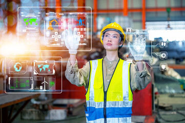 Worker are working in factory, engineer worker skills quality, maintenance, training industry...
