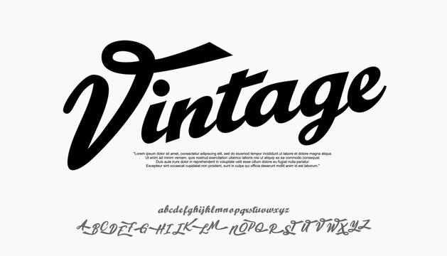 Elegant Font Uppercase Lowercase, Classic Lettering Minimal Fashion Designs. Typography modern serif fonts regular decorative vintage concept. vector illustration
