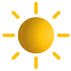 vector sun icon
