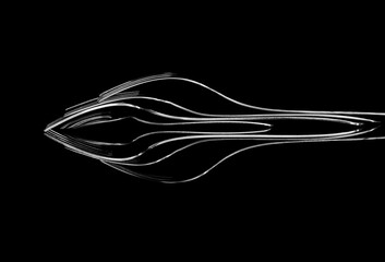 Three forks and a spoon. Abstract reflections.
