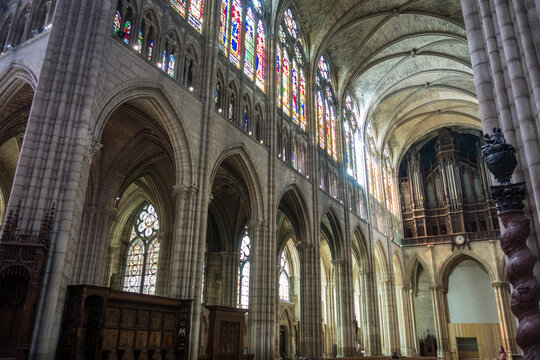 Basilica of Saint-Denis. Interior view