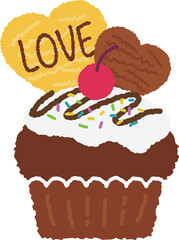 set of cupcakes.