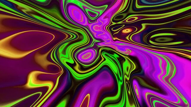 Abstract colorful smooth liquid background animation 
