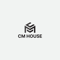 cm or mc letter plus house monogram logo