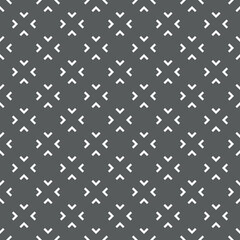 Vector. Black and white abstract ethnic seamless pattern. Background of angle brackets. Mosaic. Design of packaging paper, textile printing, web design, cover, advertising and typographic products.