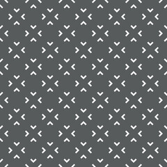 Vector. Black and white abstract ethnic seamless pattern. Background of angle brackets. Mosaic. Design of packaging paper, textile printing, web design, cover, advertising and typographic products.