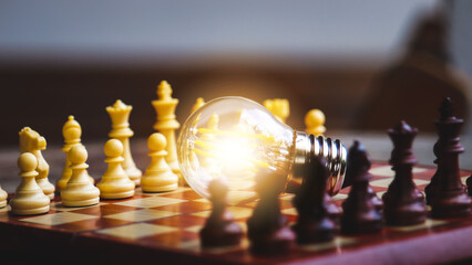 A light bulb is to have an outstanding strategy and mindset.