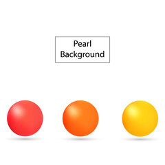 A set of pearls. Element for design decor. Eps 10