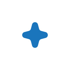 Obraz premium Brutalism Shape, Geometric Elements, Star and flower Element