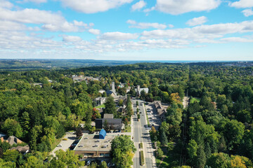 Aerial view of Ancaster, Ontario, Canada - 550063672