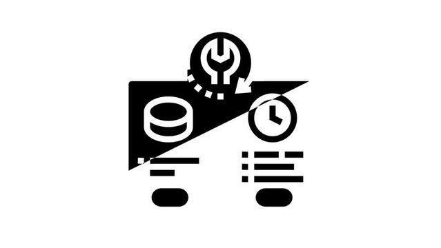 service options glyph icon animation