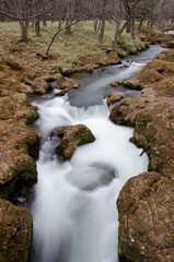 Ryuzu Falls in the Yugama River. Nikko National Park. Tochigi Prefecture. Japan.