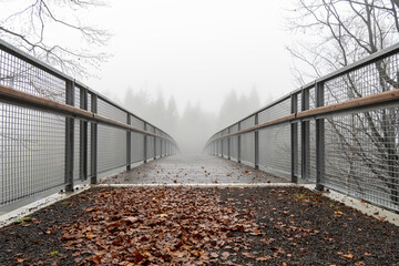 Brücke im Nebel