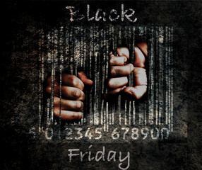 Black Friday, código de Barbra’s. Black Friday, barcode.