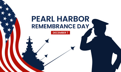 Pearl Harbor Remebrance Day Background. Suitable to use on Pearl Harbor Remebrance Dayevent. Also suitable for uploading social media at Pearl Harbor Remebrance Day