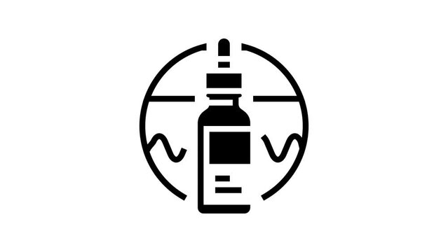 hyaluronic acid line icon animation