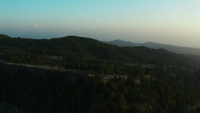 Aerial view of mountains at Panjpeer rocks Pakistan