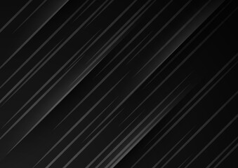 Obraz premium Abstract wave curve vector line in black background. Modern wavy line pattern (wave curves). Premium stripe texture for banner, business background. Shiny luxury vector template