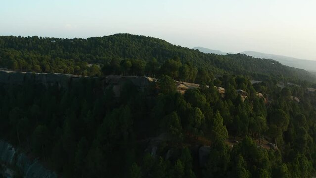 Aerial view of mountains at Panjpeer rocks Pakistan