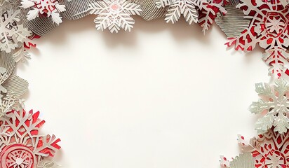 AI-generated Image Of A Papercut Winter Themed Holiday Card
