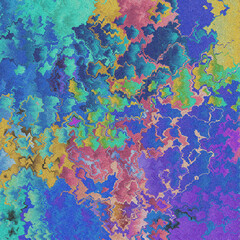 Obraz na płótnie Canvas Abstract Colorful Watercolor Wavy Background