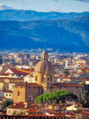 Fototapeta na wymiar Basilica of San Lorenzo in Florence, Italy