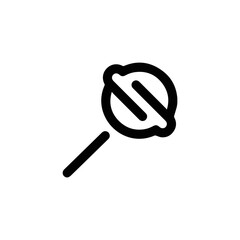 lollipop icon vector. Linear style sign for mobile concept and web design. lollipop symbol illustration. Pixel vector graphics - Vector.