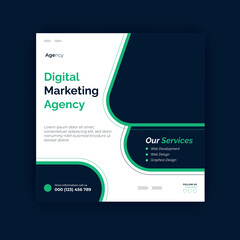 Obraz premium Digital Marketing Agency Post Design