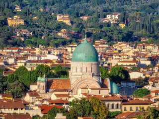 Fototapeta na wymiar Top view of the dome in Florence, Italy