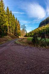 Herbstliche Entdeckungstour durch den Thüringer Wald bei Oberhof - Thüringen - Deutschland