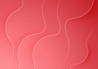 Abstract light red background with line wave curve shapes