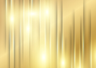 Abstract luxury gold background with line, wave, and shiny curve lines. Vector illustration
