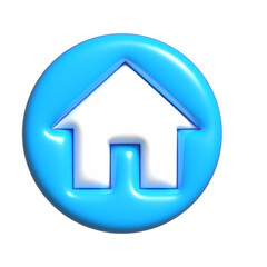 Obraz premium 3d home digital marketing icon. isolated icon.