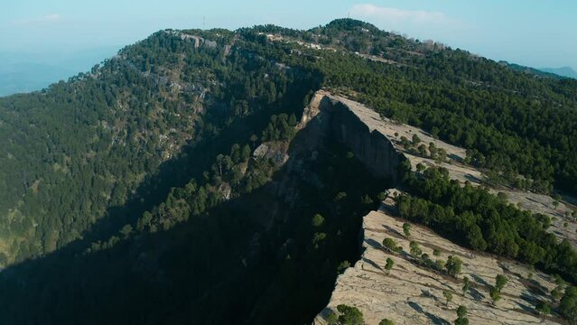 Aerial view of mountains at Panjpeer rocks Pakistan