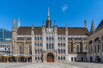 Fototapeta na wymiar Die Guildhall, das ehemalige Rathaus der City of London