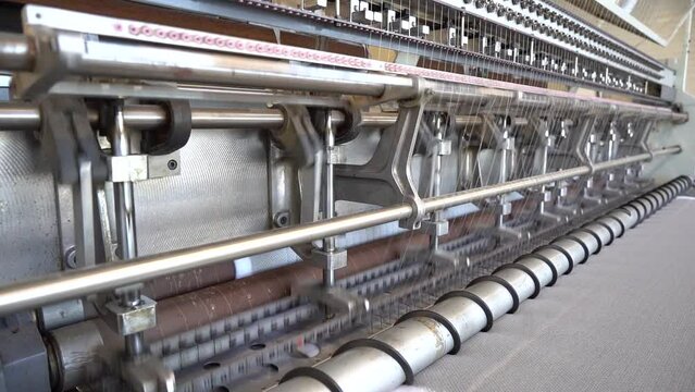 Textile factory. Sewing machine