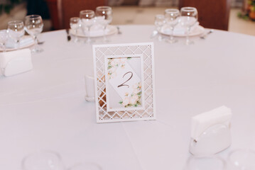 wedding table setting