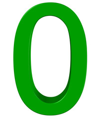 3d number 0