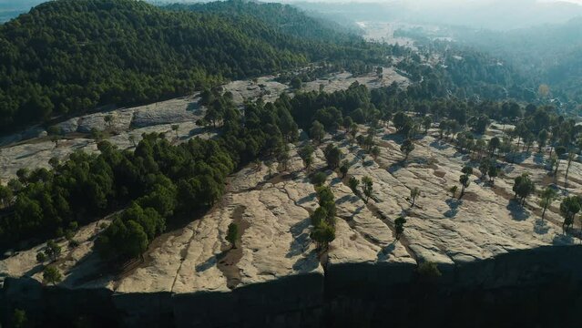 Aerial view of mountains at Panjpeer rocks Pakistan