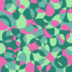 Psychedelic square abstract background green and pink