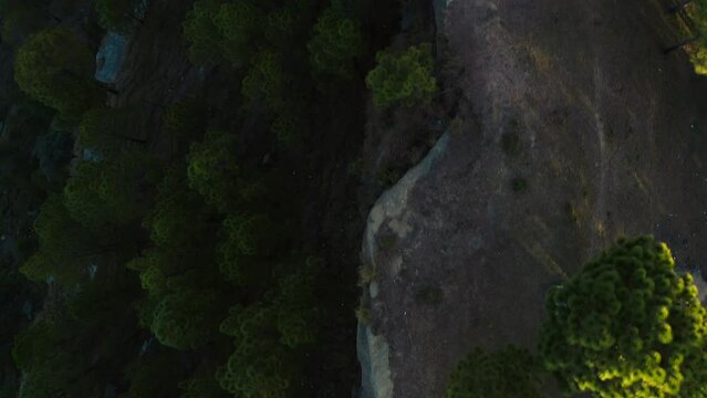 Aerial view of mountains at Panjpeer rocks Pakistan
