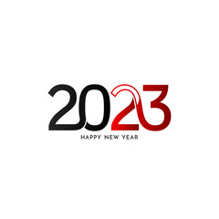 Happy New year 2023 elegant stylish text design background