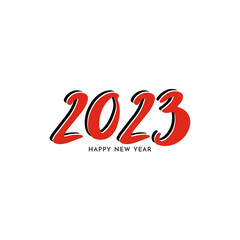 Happy New year 2023 beautiful text design background