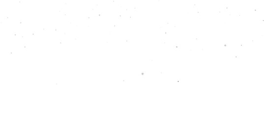 Banner with golden decoration. Festive border with falling glitter dust and stars.