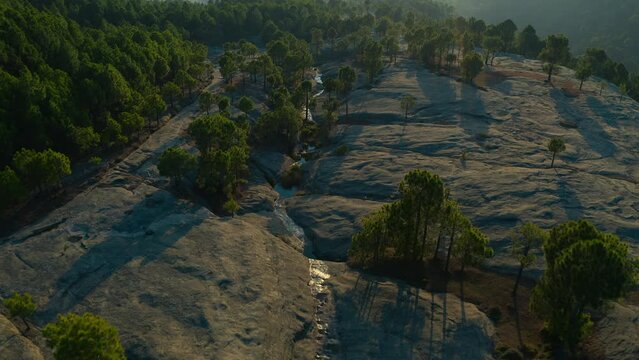 Aerial view of mountains at Panjpeer rocks Pakistan