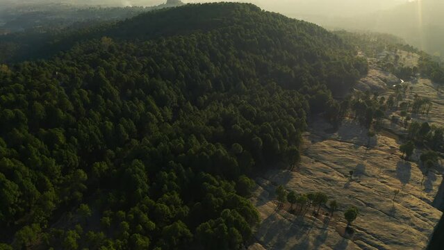 Aerial view of mountains at Panjpeer rocks Pakistan