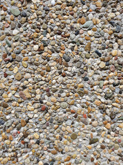 Decorative concrete texture with small pebbles background wall. - 550089268