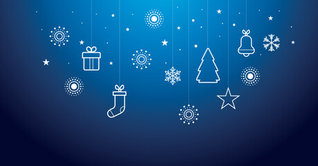 sfondo, addobbi di natale, luci, palle di natale, stelle   © xyz+