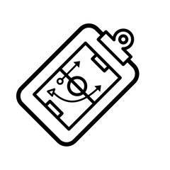 sports tactics - vector icon