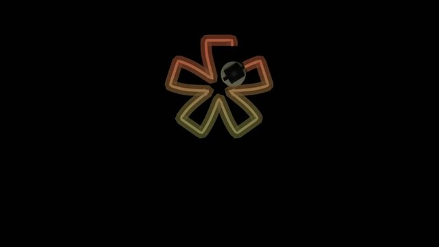 Animated Neon Flickering Font - Star